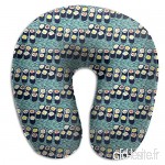Travel Pillow Sushi! Memory Foam U Neck Pillow for Lightweight Support in Airplane Car Train Bus - B07VD3WJSK